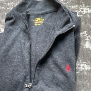 Polo Ralph Lauren Dark Gray Zip-Up Sweater